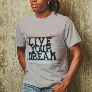 Mens Graphic Set-In Neck T-Shirt